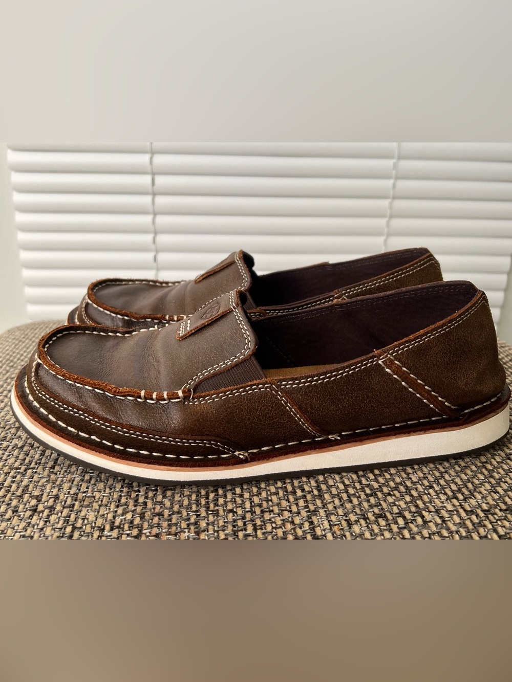 Ariat Cruiser Casual Slip-On Brown Vintage Bomber Leather Women’s size10